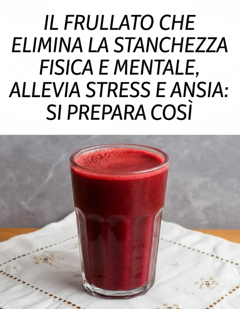 Il Frullato Naturale che Elimina Stanchezza, Ansia e Stress