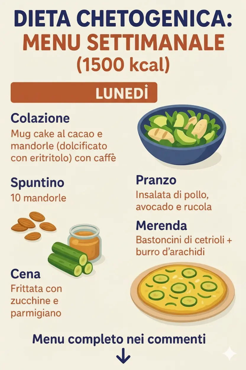 Dieta chetogenica da 1500 kcal