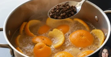 Fare bollire bucce di arancia