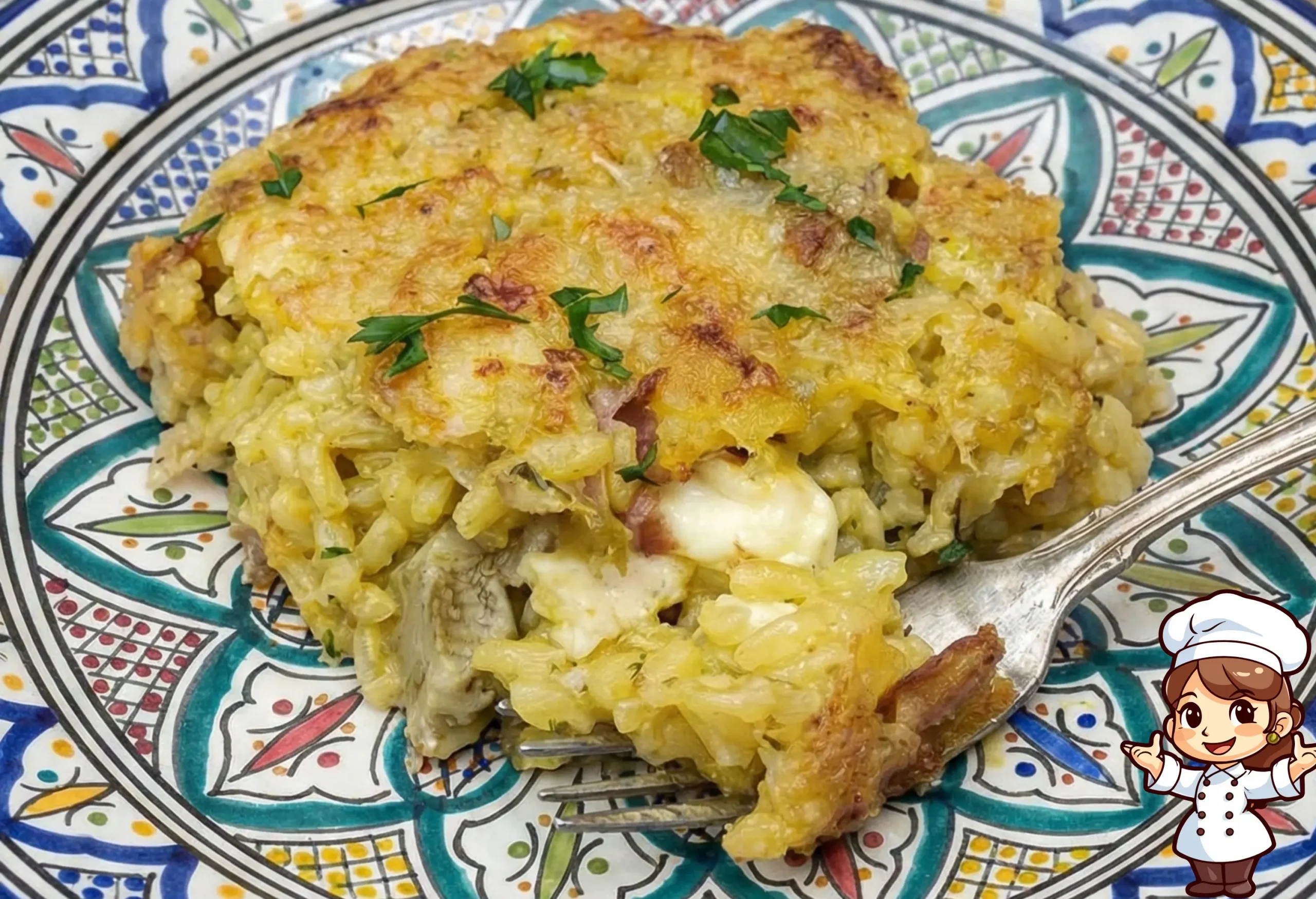 Riso al Forno Cremoso con Carciofi e Speck